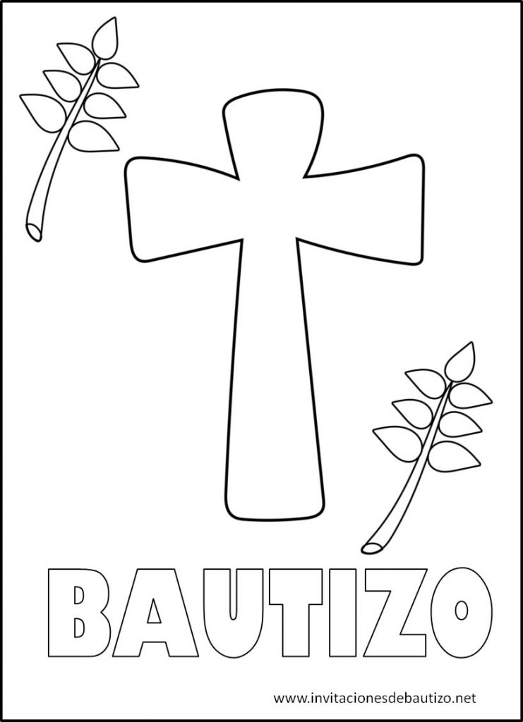 Imágenes De Bautizo Para Colorear