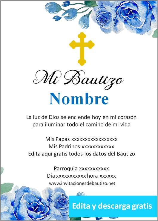 invitacion bautizo Niño 10